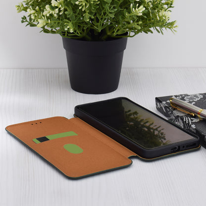 Hülle für Realme 12x / 12, Techsuit, Safe Wallet Plus, Grün