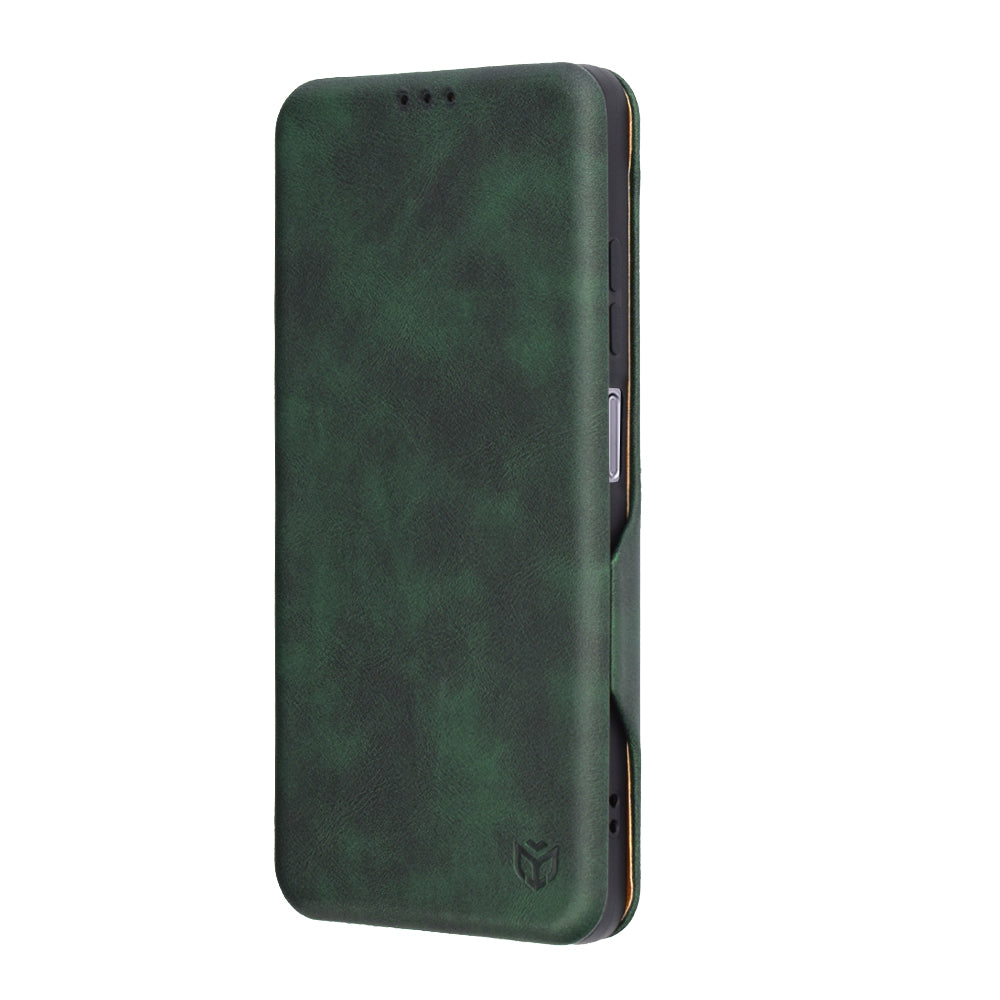 Hülle für Realme 12x / 12, Techsuit, Safe Wallet Plus, Grün