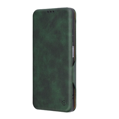 Hülle für Realme 12x / 12, Techsuit, Safe Wallet Plus, Grün