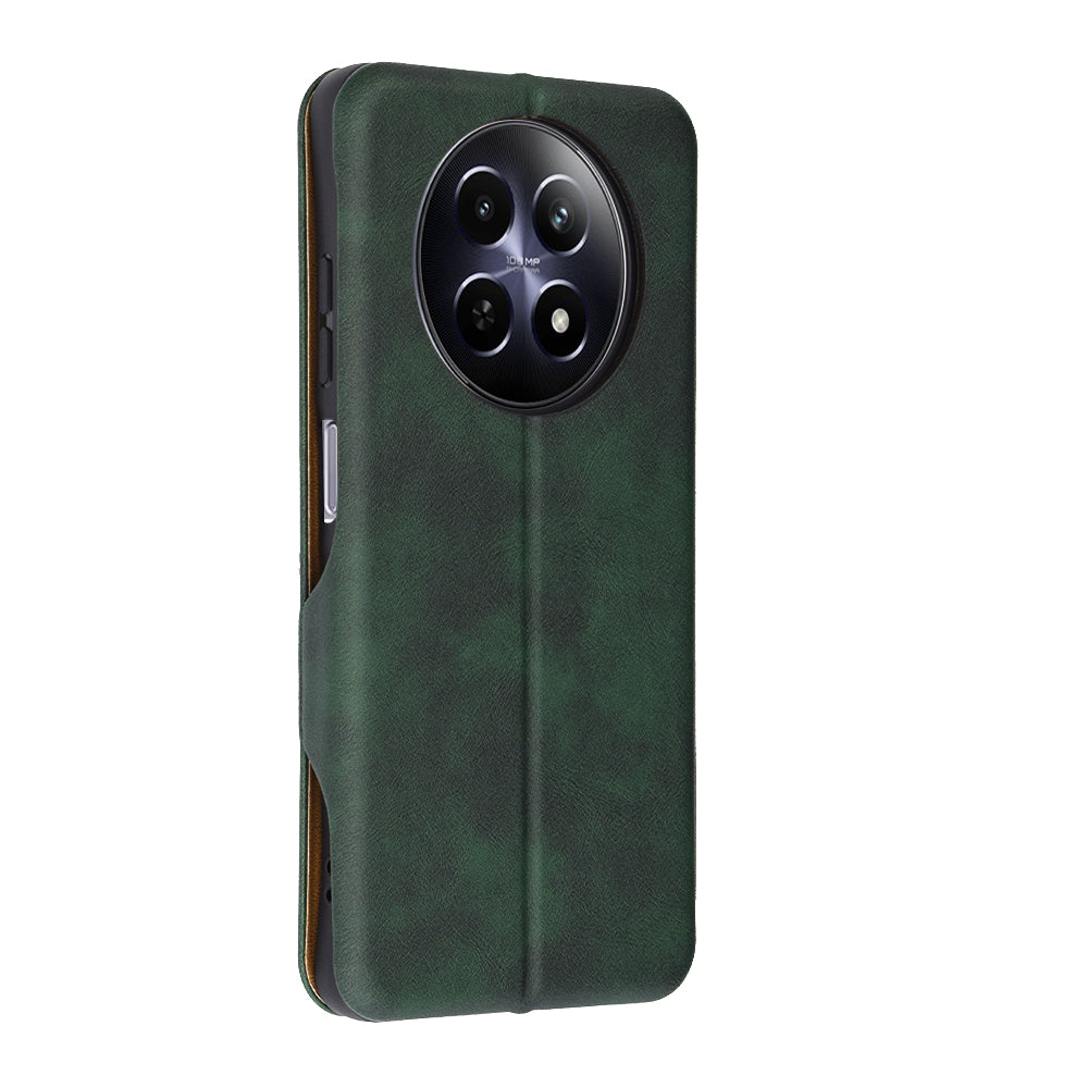Hülle für Realme 12x / 12, Techsuit, Safe Wallet Plus, Grün