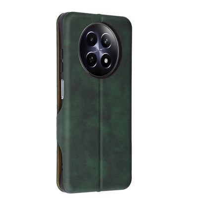 Hülle für Realme 12x / 12, Techsuit, Safe Wallet Plus, Grün