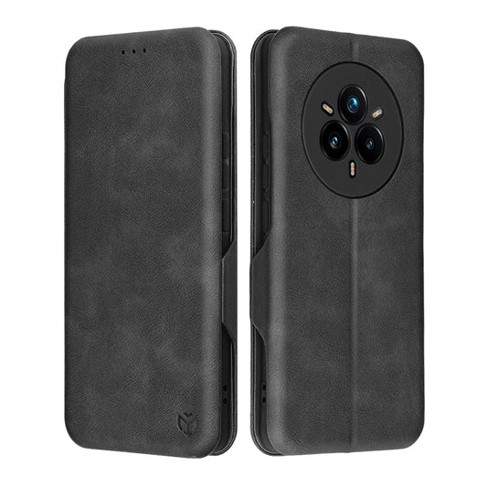 Hülle für Realme 14 Pro+, Techsuit, Safe Wallet Plus, Schwarz