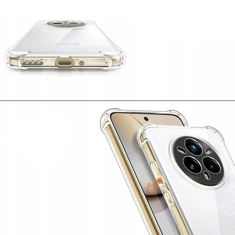 Case for Realme 14 Pro+, Techsuit, Shockproof Clear, Transparent
