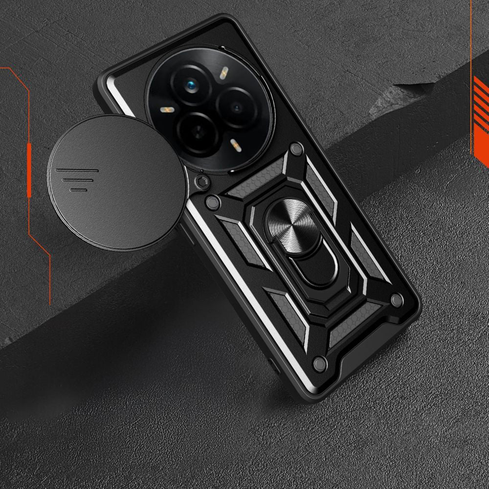 Hülle für Realme 14 Pro, Techsuit, CamShield, Schwarz