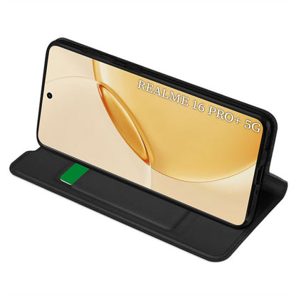 Case for Realme 16 Pro+, Techsuit, Magskin Book, Black