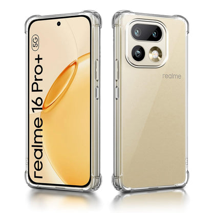 Hülle für Realme 16 Pro+, Techsuit, Shockproof Clear, Transparent