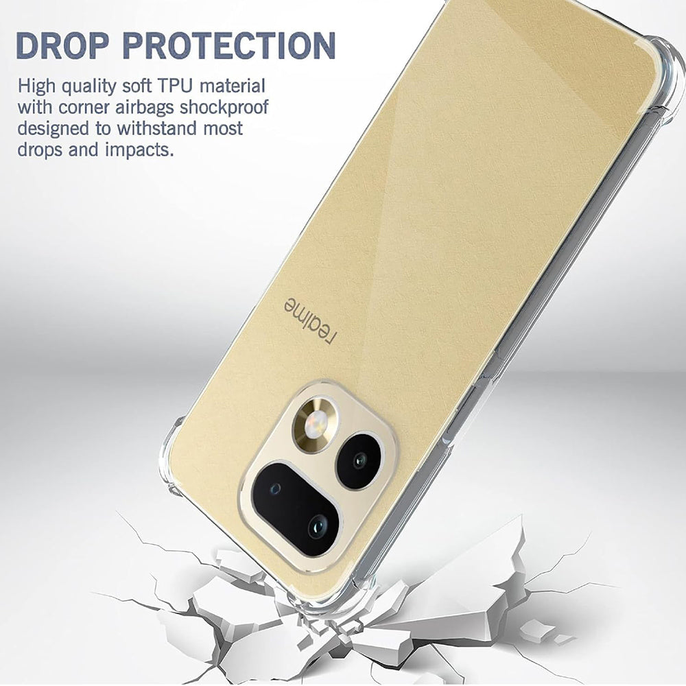 Hülle für Realme 16 Pro+, Techsuit, Shockproof Clear, Transparent