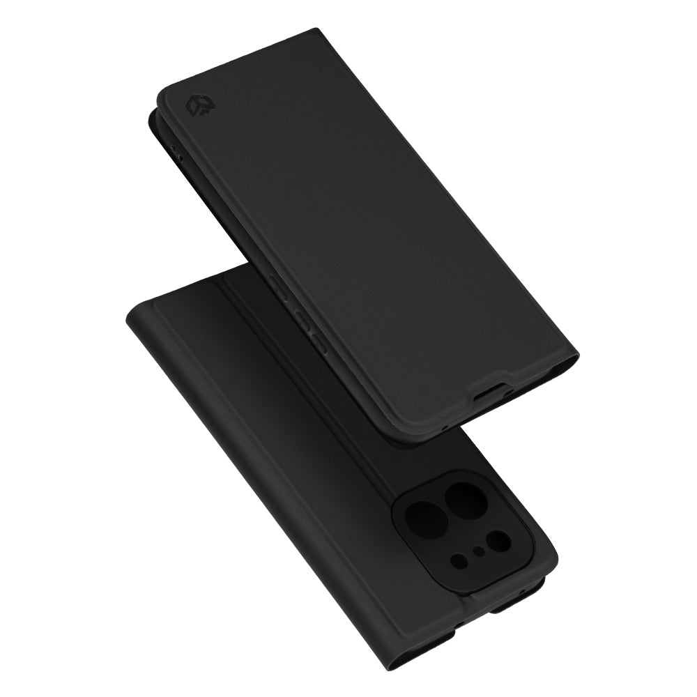 Hülle für Realme 16 Pro, Techsuit, Magskin Book, Schwarz