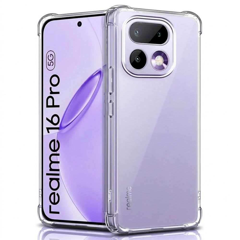 Hülle für Realme 16 Pro, Techsuit, Shockproof Clear, Transparent