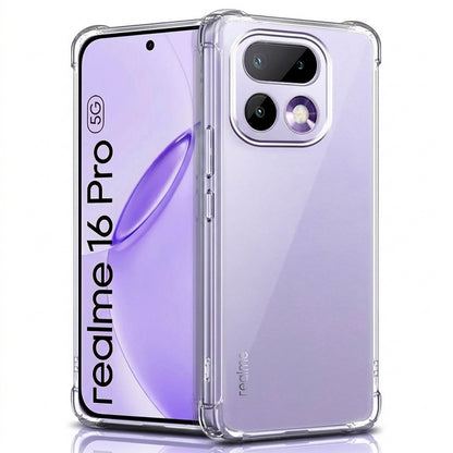 Hülle für Realme 16 Pro, Techsuit, Shockproof Clear, Transparent