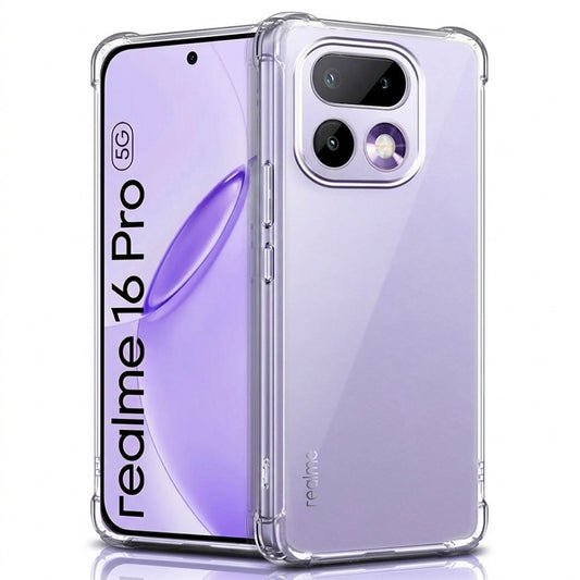 Case for Realme 16 Pro, Techsuit, Shockproof Clear, Transparent