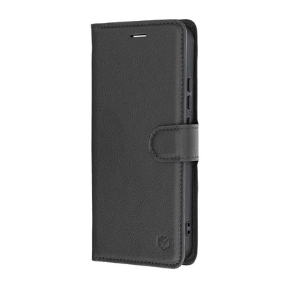 Case for Realme 16, Techsuit, Leather Folio, Black