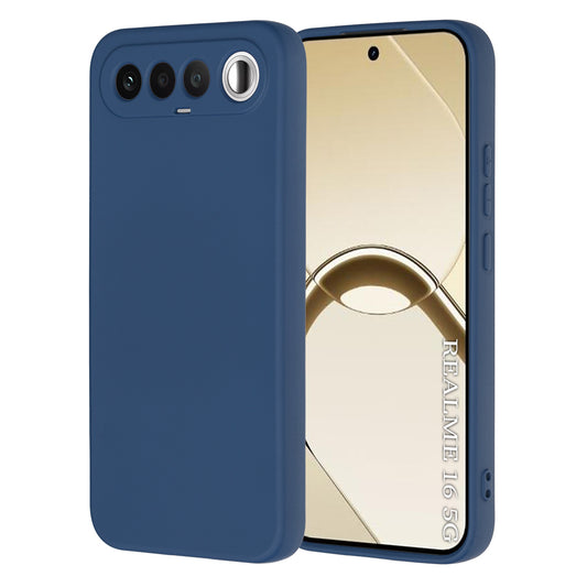 Hülle für Realme 16, Techsuit, SoftFlex, Marineblau