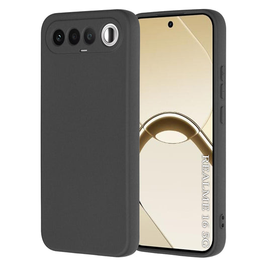 Hülle für Realme 16, Techsuit, SoftFlex, Schwarz