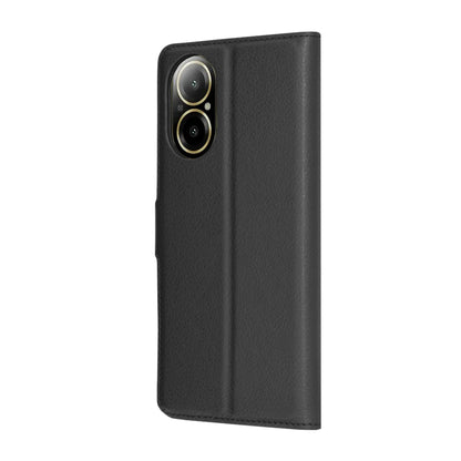 Hülle für Realme C67 4G, Techsuit, Leder-Folio, Schwarz