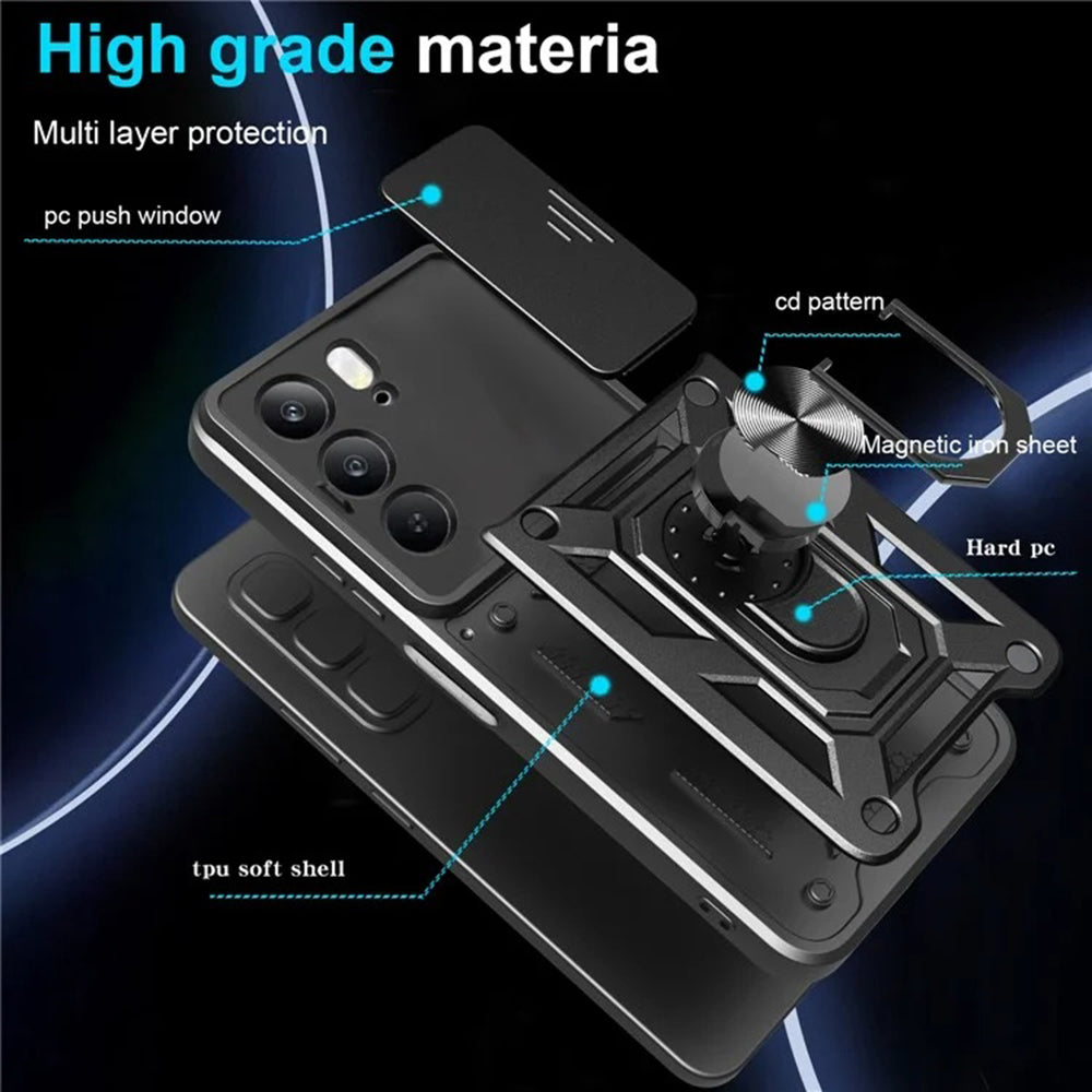 Hülle für Realme C75 5G / 14x, Techsuit, CamShield, Schwarz