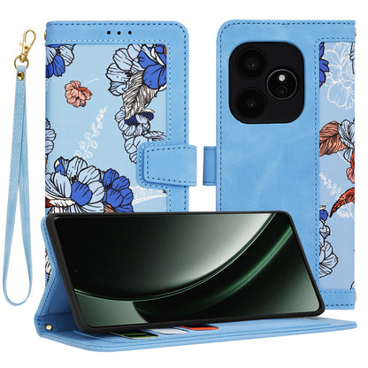 Hülle für Realme GT 6T / GT 6, Techsuit, FlipCraft, Blau