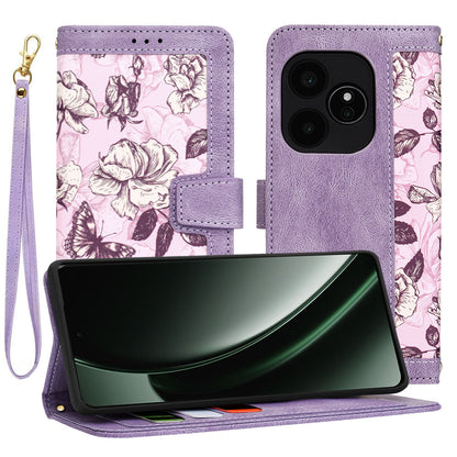 Hülle für Realme GT 6T / GT 6, Techsuit, FlipCraft, Lila