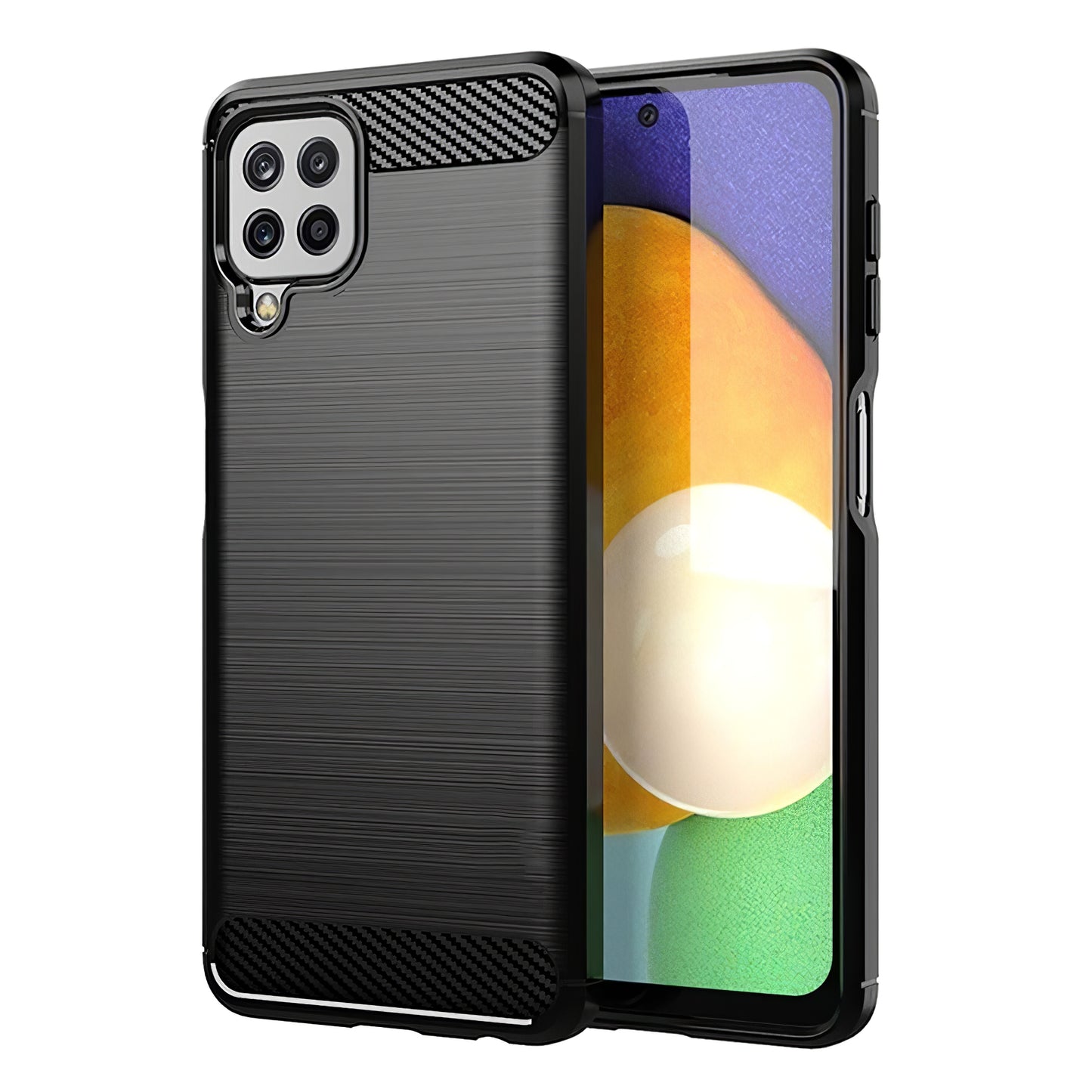 Hülle für Samsung Galaxy A22 A225, OEM, Carbon, Schwarz