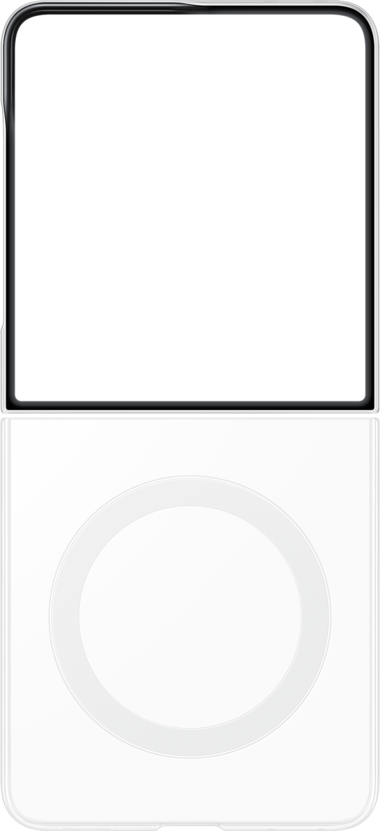 Hülle für Samsung Galaxy Z Flip8 F776, Klarer Magnet, Transparent EF-CF776CTEGWW