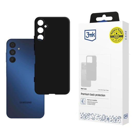 Hülle für Samsung Galaxy A15 5G A156 / A15 A155, 3MK, Matt Schwarz