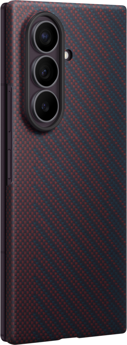 Hülle für Samsung Galaxy Z Fold8 Ultra F976, Carbon Magnet Case, Rot EF-KF976SREGWW