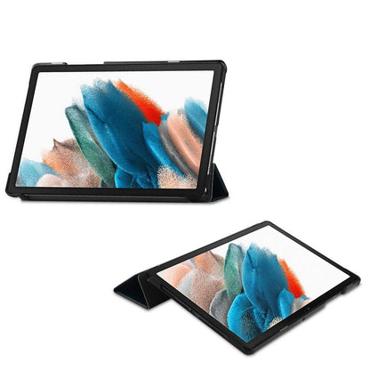Hülle für Samsung Galaxy Tab A8 10.5 (2021), Tech-Protect, SmartCase Sad Cat, Mehrfarbig