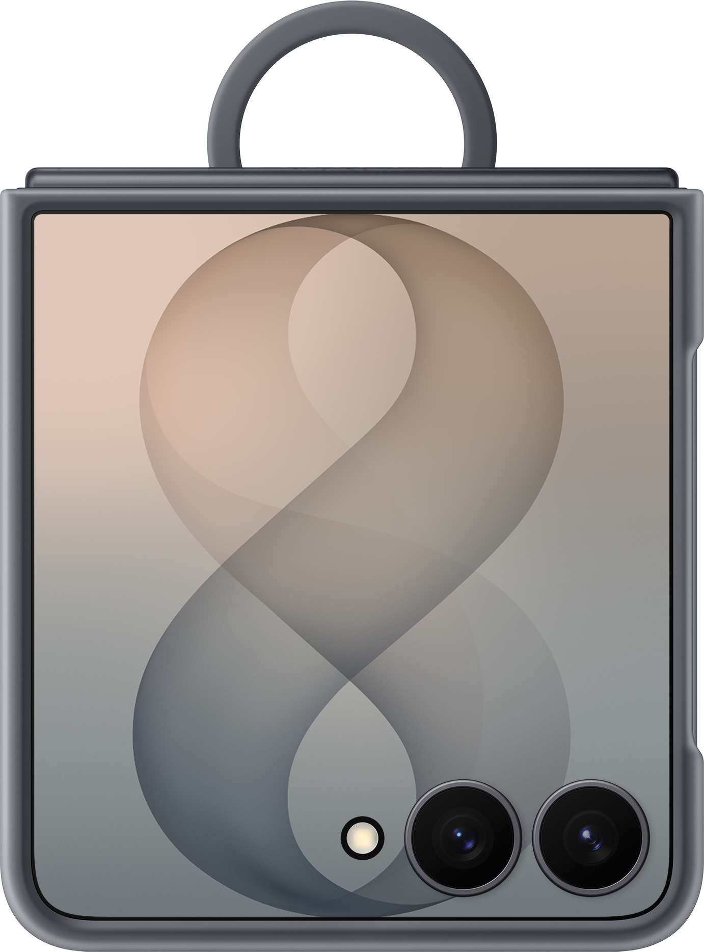 Hülle für Samsung Galaxy Z Flip8 F776, Silicone Ring Magnet, Schwarz EF-EF776CBEGWW