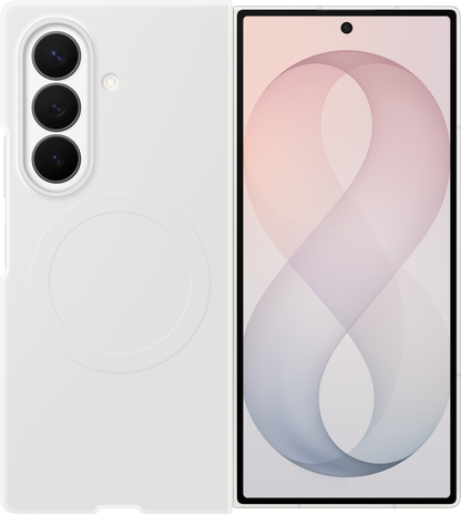 Case for Samsung Galaxy Z Fold8 Ultra F976, Silicone Magnet Case, White EF-EF976CWEGWW