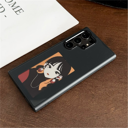 Hülle für Samsung Galaxy S25 Ultra S938, OEM, Display Customized E-Ink, Schwarz