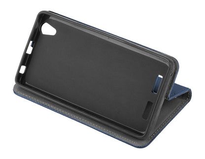 Hülle für Samsung Galaxy A26 A266, OEM, Smart Magnet, Marineblau