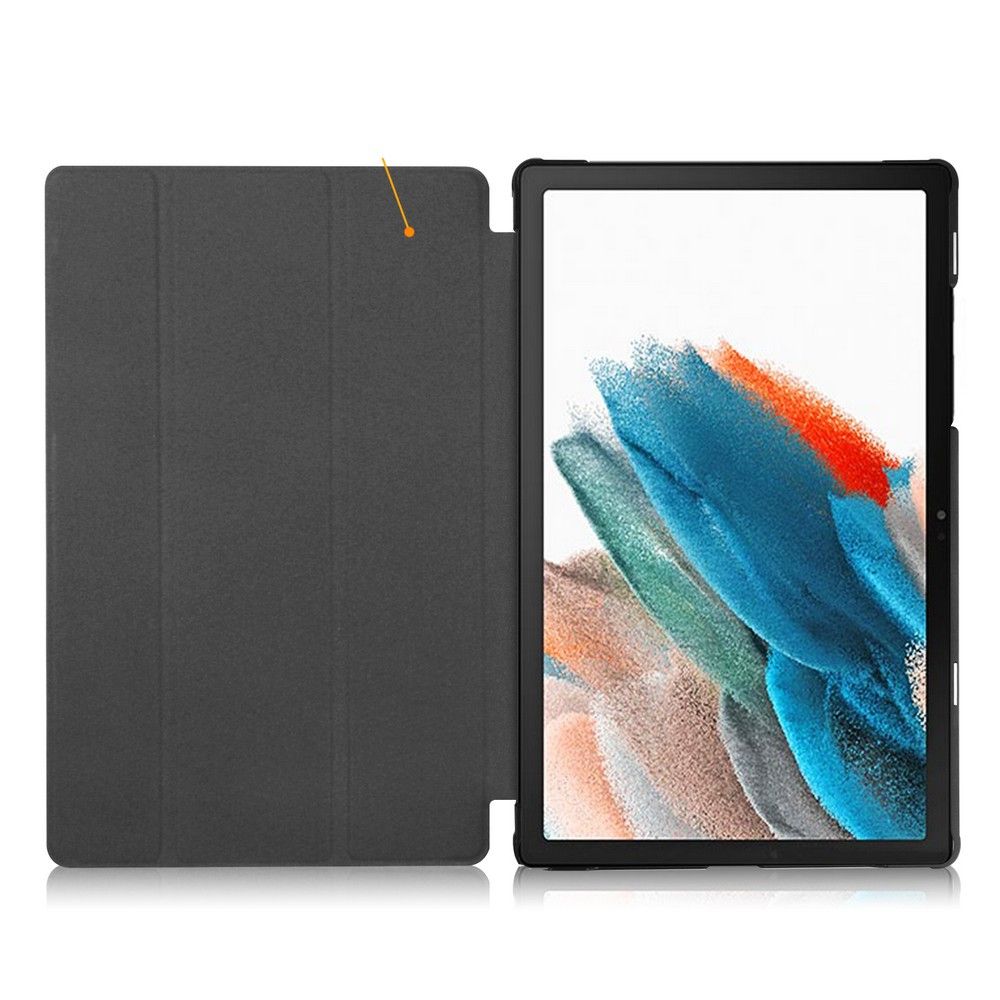Hülle für Samsung Galaxy Tab A8 10.5 (2021), Tech-Protect, SmartCase Sad Cat, Mehrfarbig