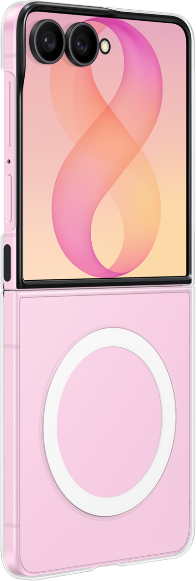 Hülle für Samsung Galaxy Z Flip8 F776, Klarer Magnet, Transparent EF-CF776CTEGWW