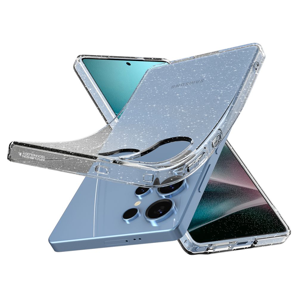 Case for Samsung Galaxy S25 Ultra S938, Spigen, Liquid Crystal Glitter, Transparent ACS08950