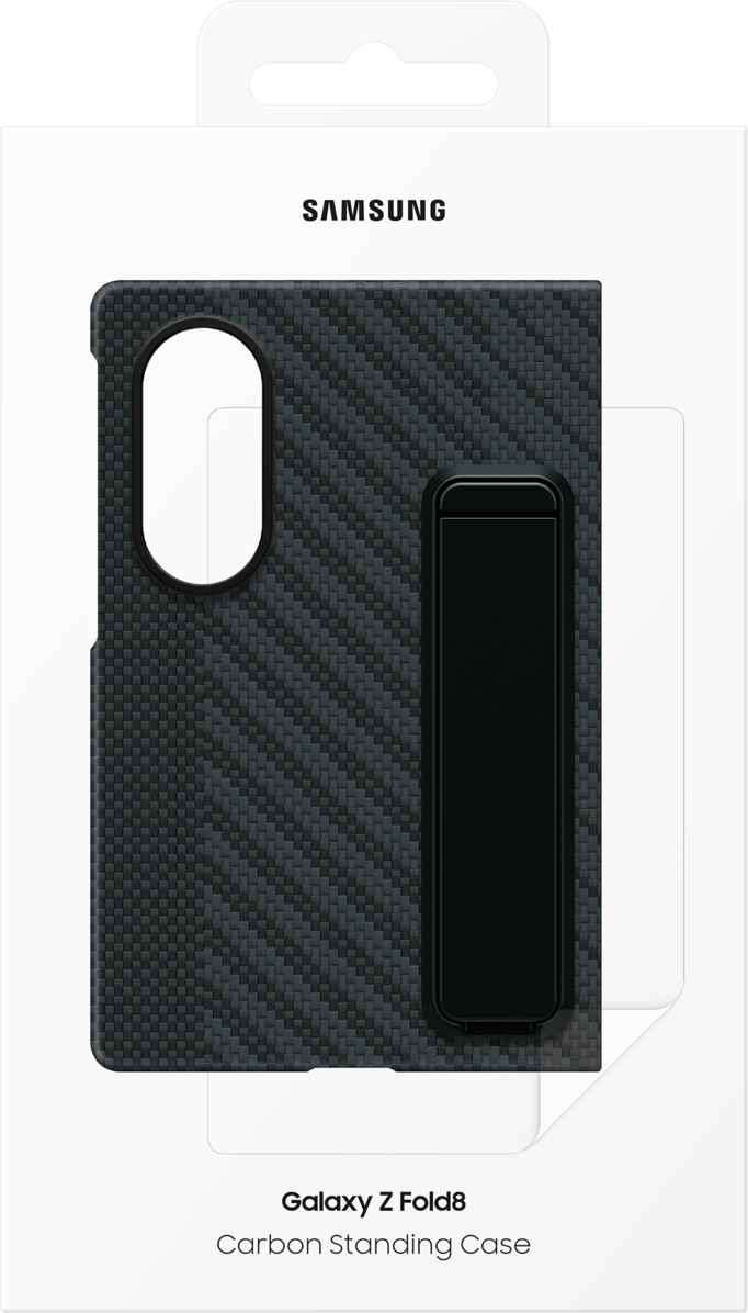 Hülle für Samsung Galaxy Z Fold8 F971, Carbon Standing, Schwarz EF-XF971SBEGWW