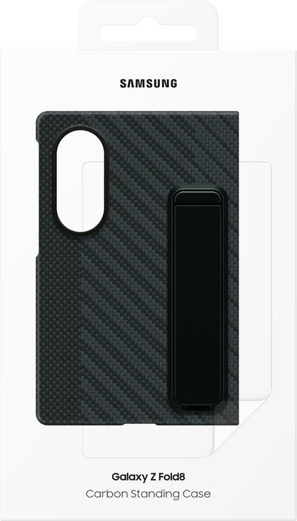 Hülle für Samsung Galaxy Z Fold8 F971, Carbon Standing, Schwarz EF-XF971SBEGWW