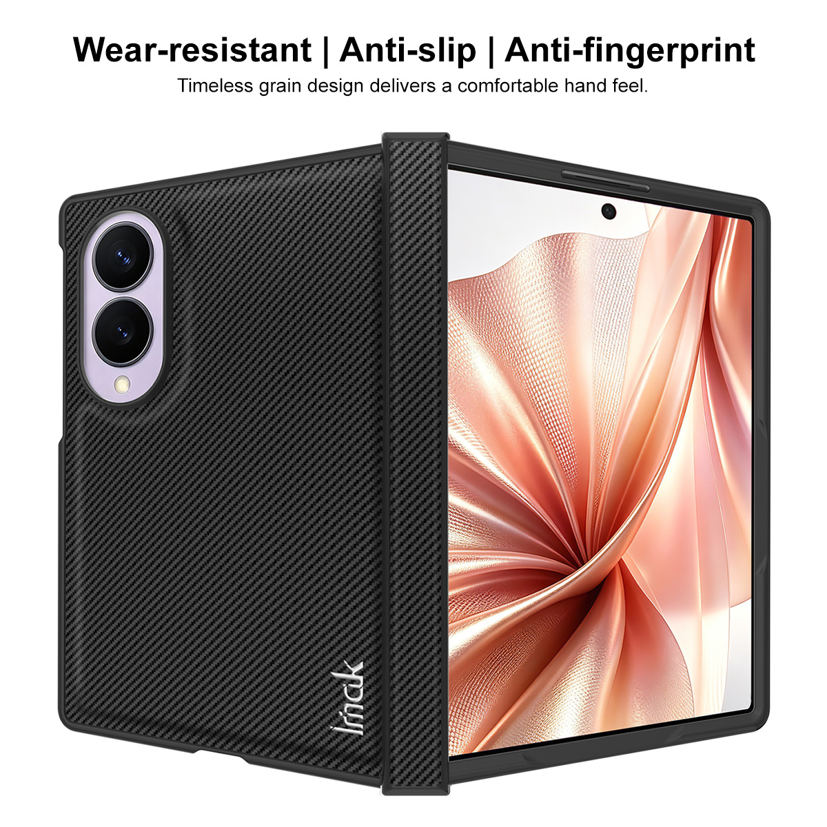 Hülle für Samsung Galaxy Z Fold8 F971, Imak, Carbon, Schwarz