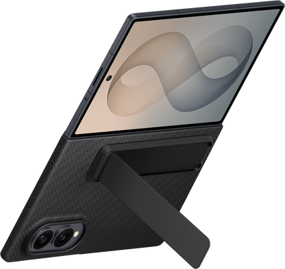 Hülle für Samsung Galaxy Z Fold8 F971, Carbon Standing, Schwarz EF-XF971SBEGWW