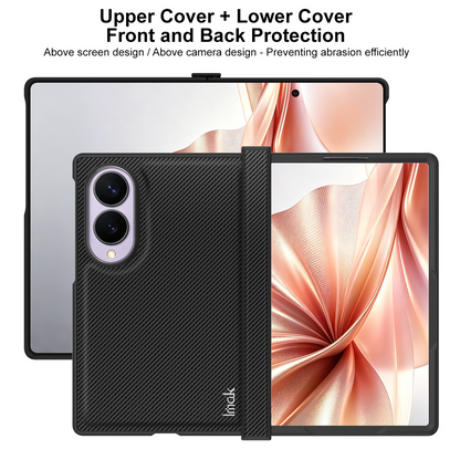 Hülle für Samsung Galaxy Z Fold8 F971, Imak, Carbon, Schwarz