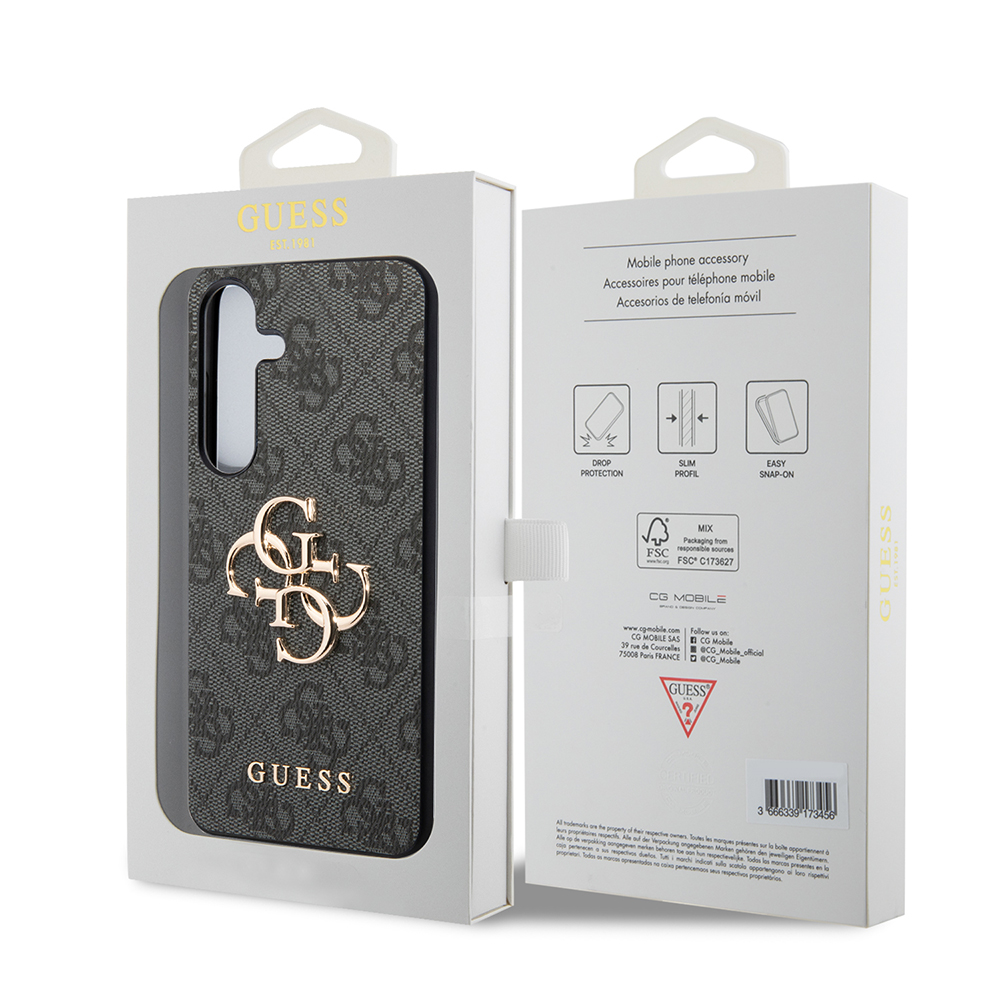 Hülle für Samsung Galaxy S24+ S926, Guess, 4G Big Logo, Schwarz, Neuversiegelt