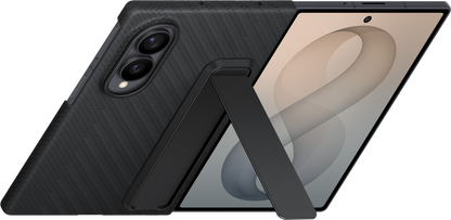Hülle für Samsung Galaxy Z Fold8 F971, Carbon Standing, Schwarz EF-XF971SBEGWW
