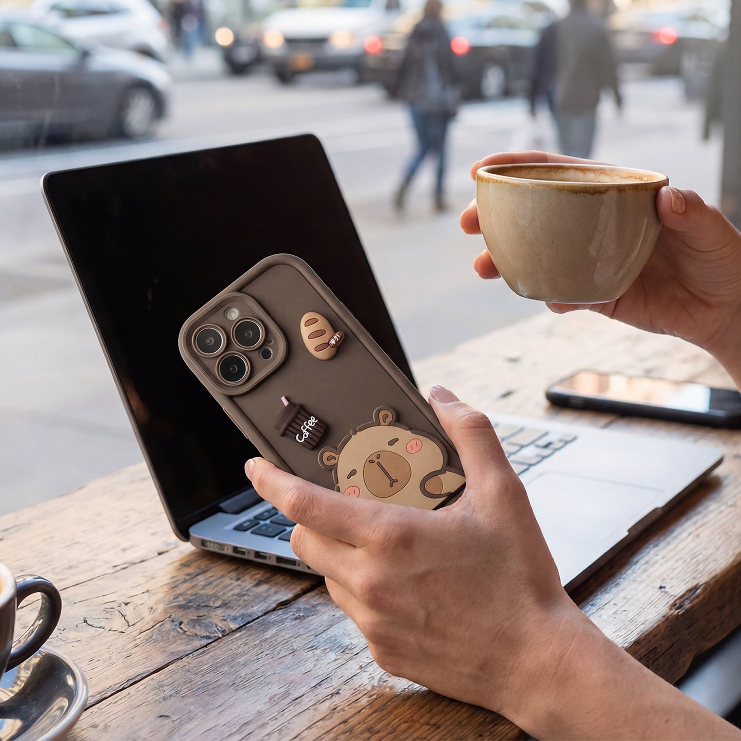 Case for Samsung Galaxy S26 Ultra S948, OEM, Ultra Trendy 3D Capybara, Brown