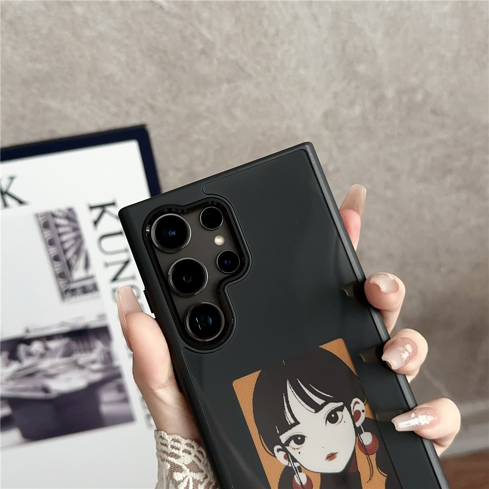 Hülle für Samsung Galaxy S23 Ultra S918, OEM, Display Customized E-Ink, Schwarz