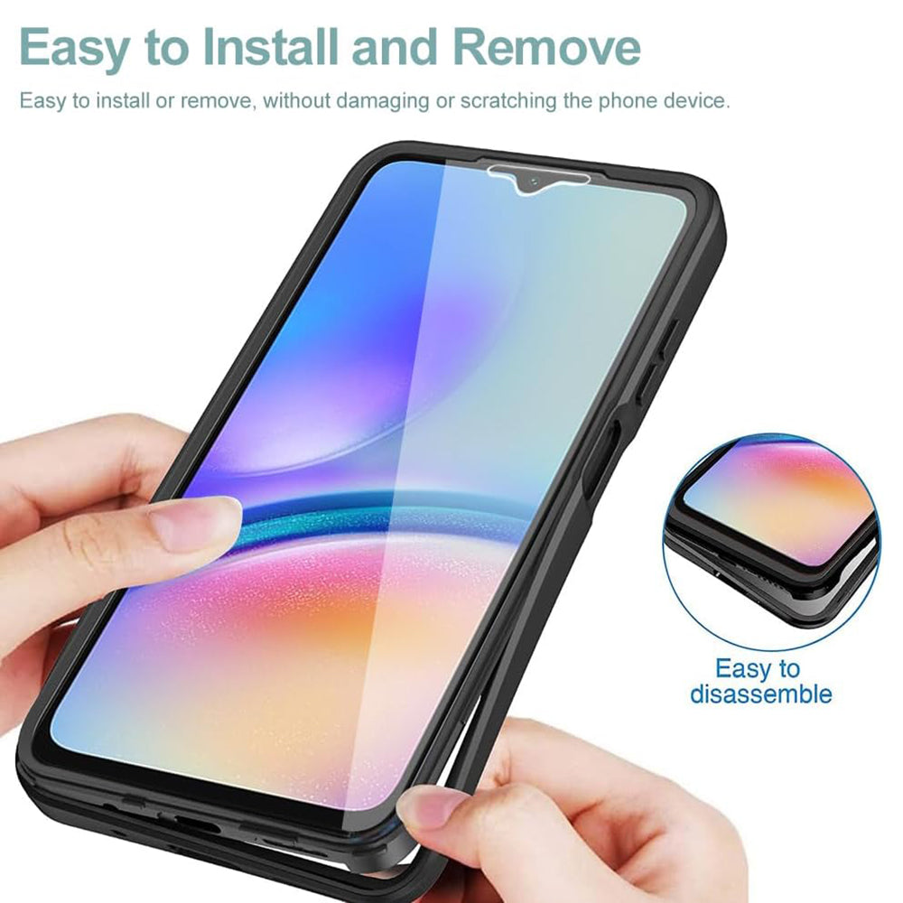 Hülle für Samsung Galaxy A05 A055, Techsuit, ColorVerse 360, Schwarz