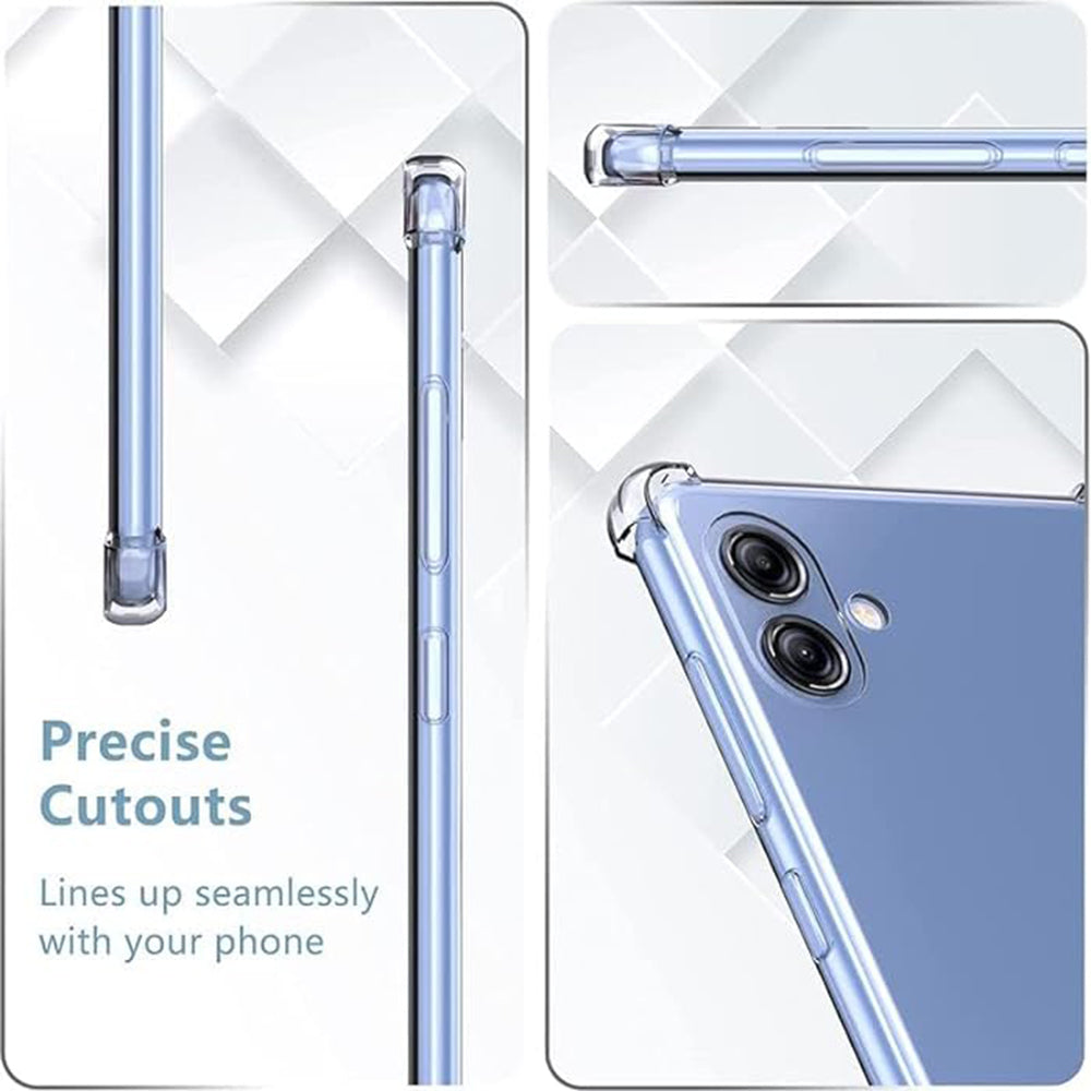 Hülle für Samsung Galaxy A05 A055, Techsuit, stoßfest klar, transparent