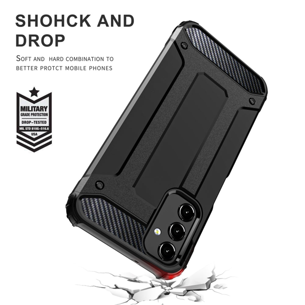 Case for Samsung Galaxy A05s A057, Techsuit, Hybrid Armor, Black
