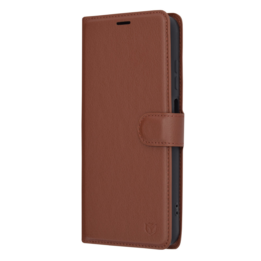 Case for Samsung Galaxy A05s A057, Techsuit, Leather Folio, Brown