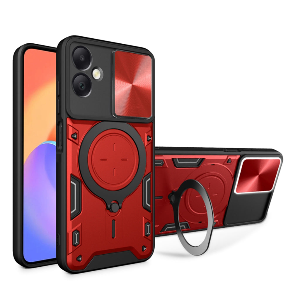 Hülle für Samsung Galaxy A06 A065, Techsuit, CamGuard Pro, Rot