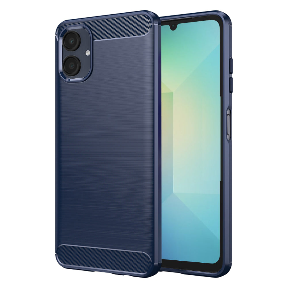 Hülle für Samsung Galaxy A06 A065, Techsuit, Carbon, Blau