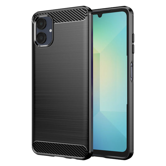 Hülle für Samsung Galaxy A06 A065, Techsuit, Carbon, Schwarz